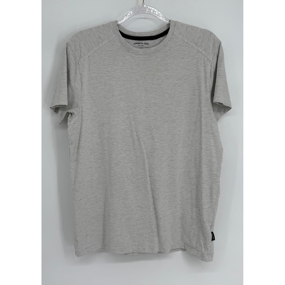 Kenneth‎ Cole New York Mens Sz M Grey Heather Organic Cotton Blend T-Shirt